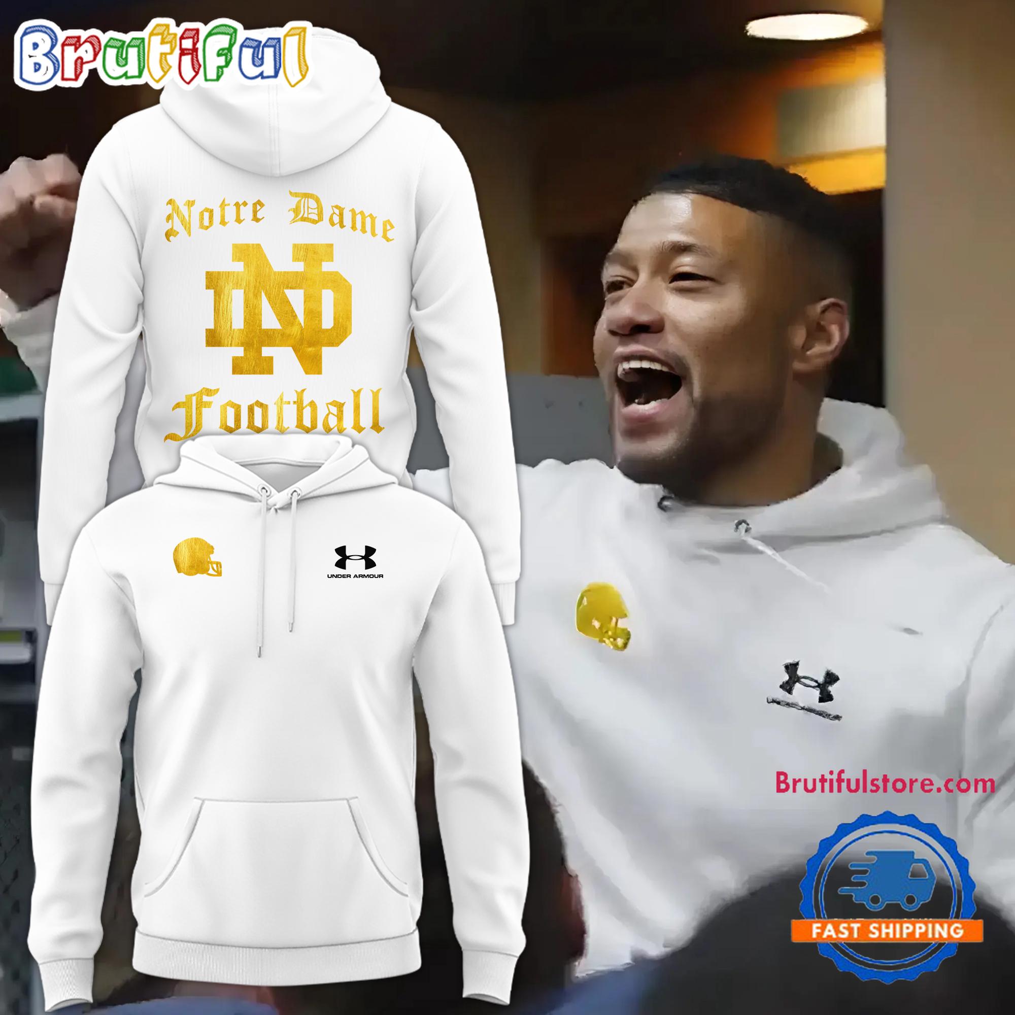 Notre Dame Fighting Irish Football 2024 Shamrock Series Hoodie