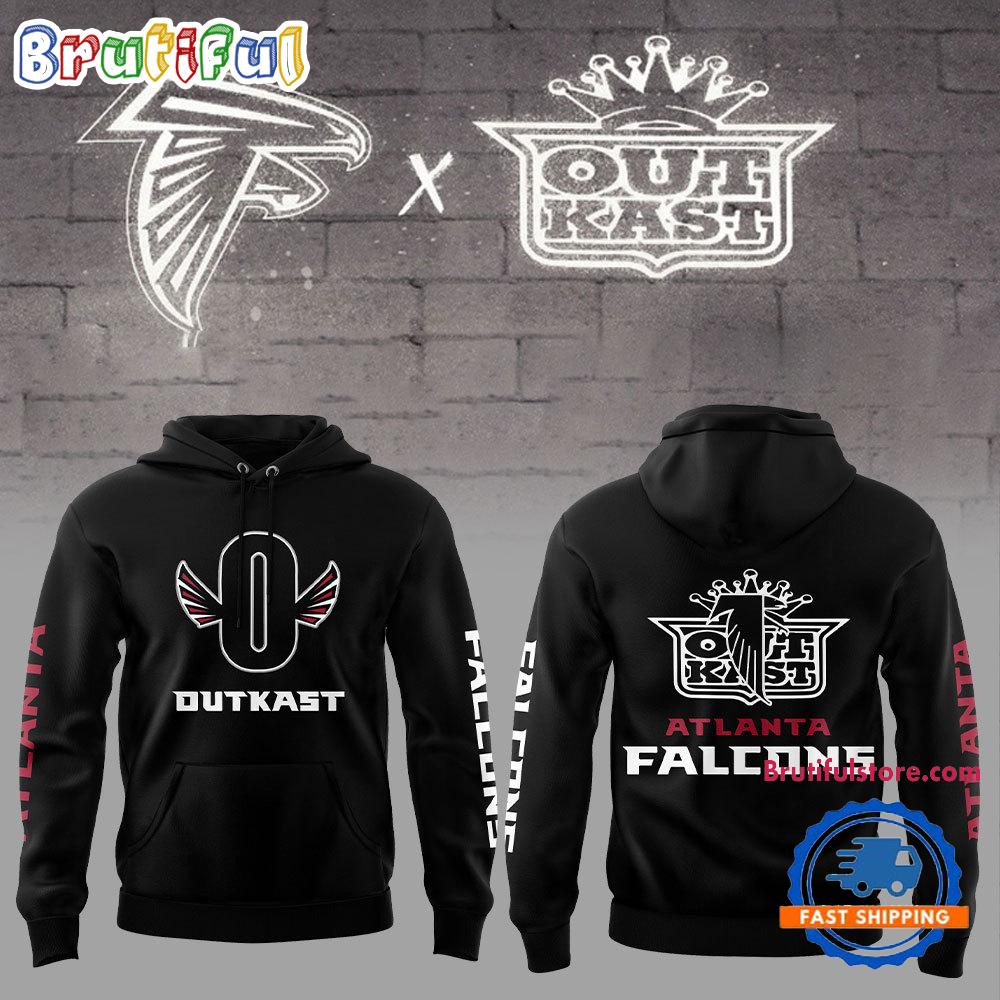 Outkast x Atlanta Falcons 2024 NFL Black Hoodie