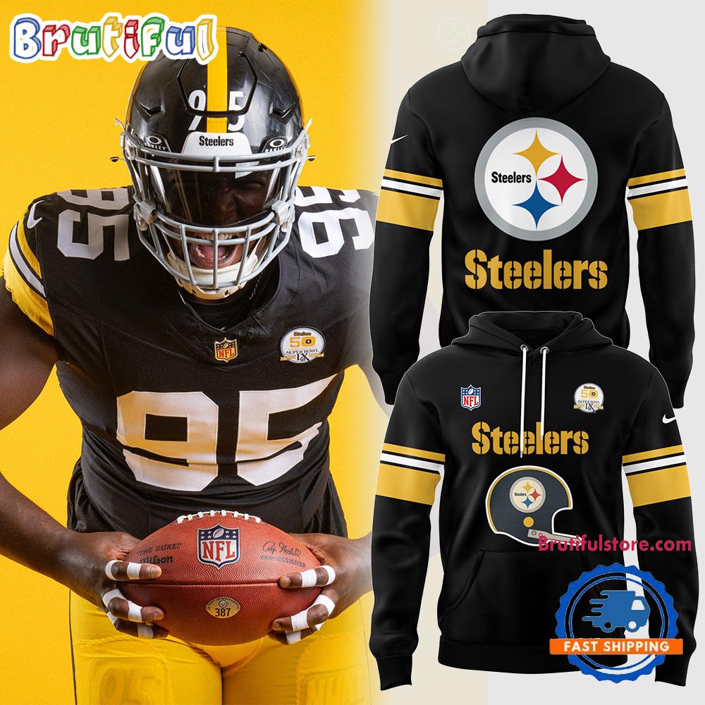 Pittsburgh Steelers Throwback 50th Anniversary Super Bowl Hoodie
