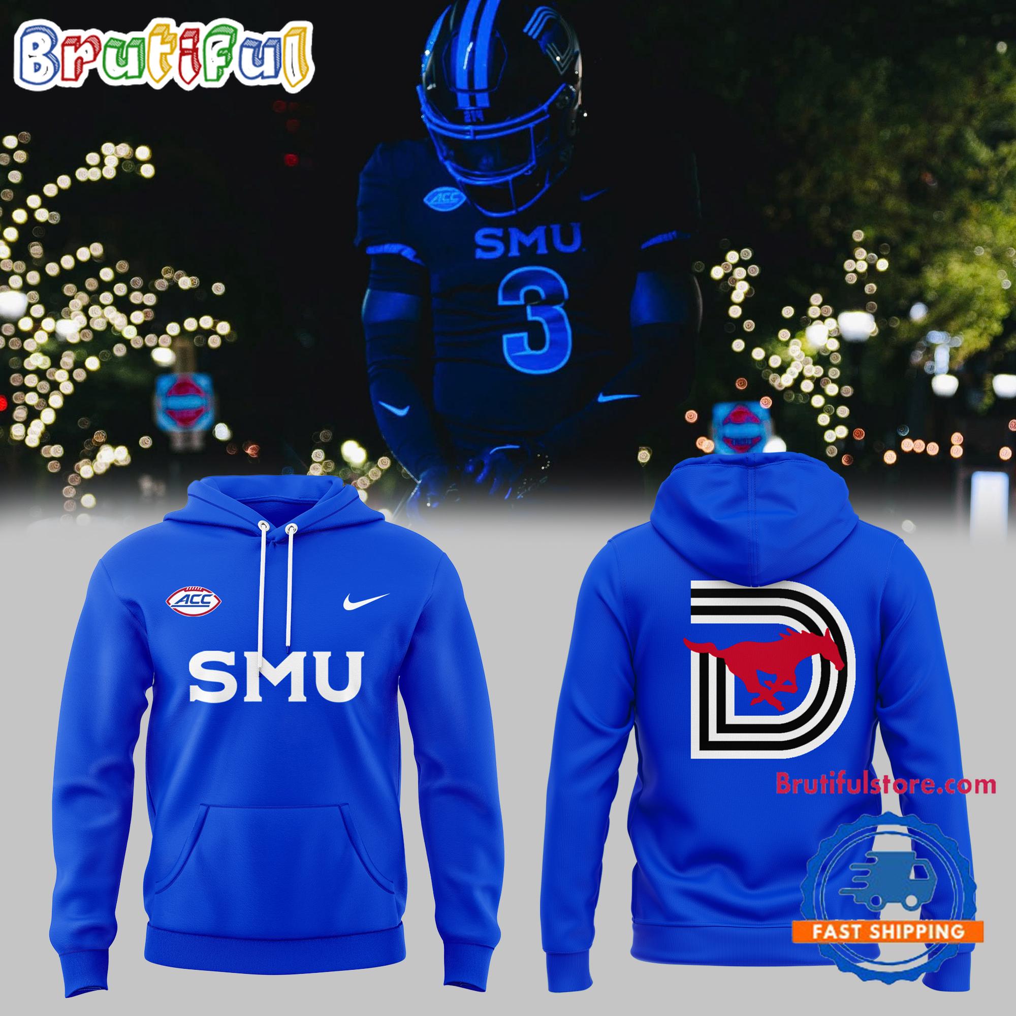 SMU Mustangs Football 2024 NCAA New Hoodie