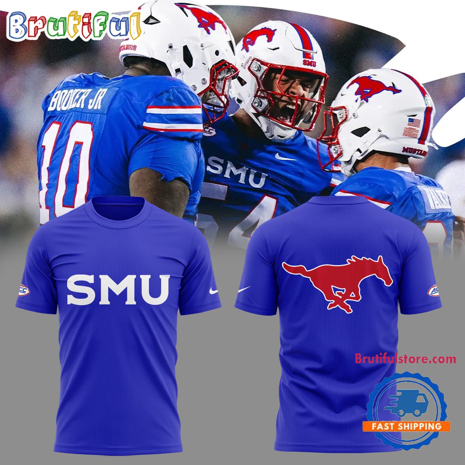 SMU Mustangs Football 2024 NCAA New T Shirt