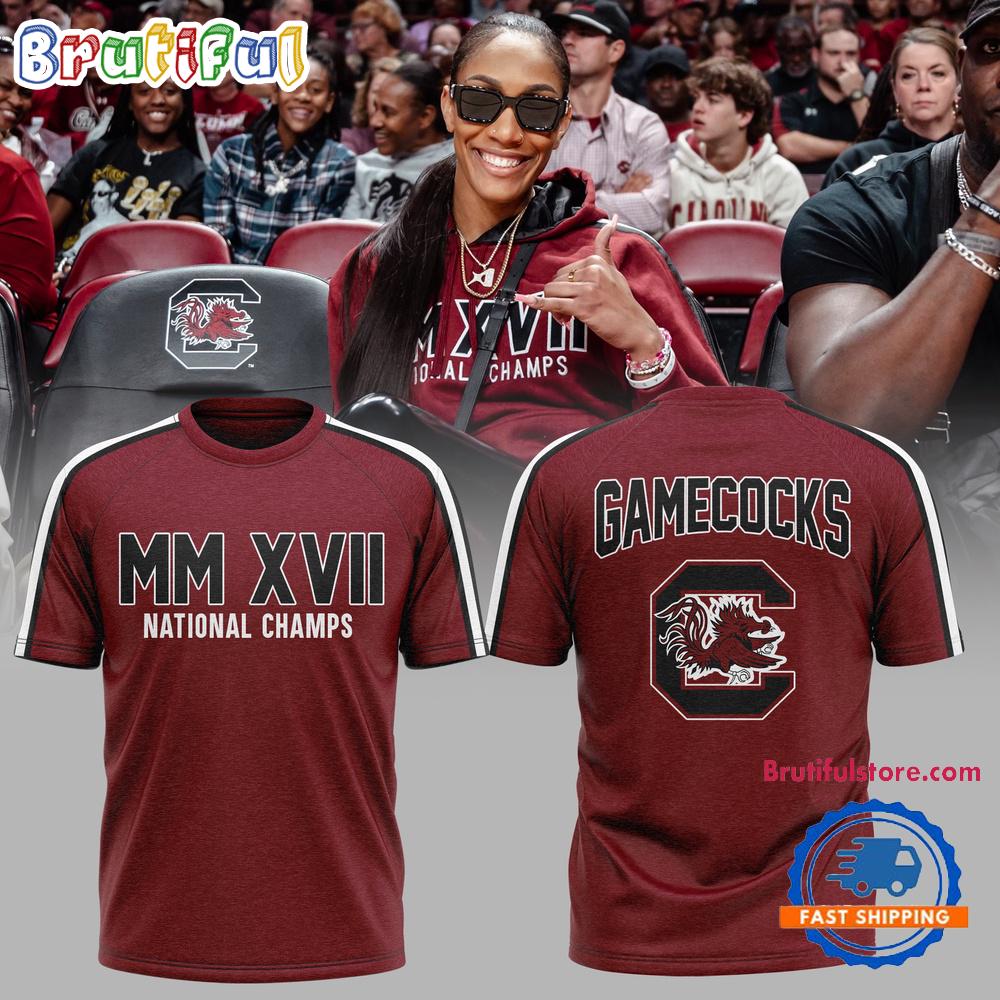 South Carolina Gamecocks MM XVII National Champs T Shirt