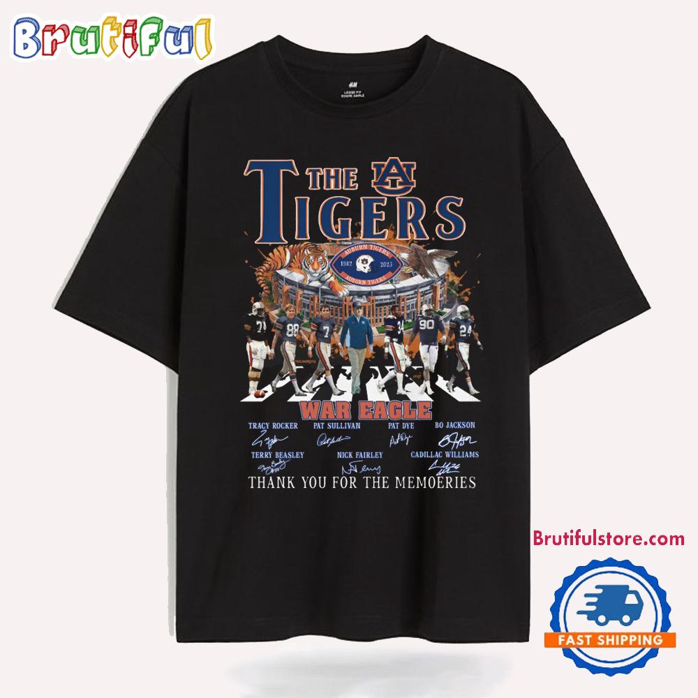 The Auburn Tigers 1982-2025 Var Eagle Thank You For The Memories T Shirt