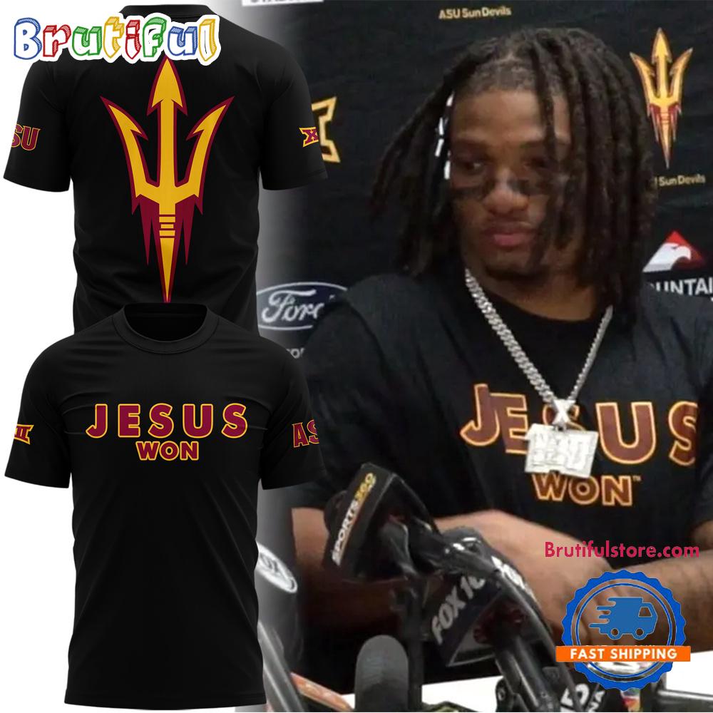Arizona State Sun Devils JESUS WON Limited Edition 2024 T Shirt