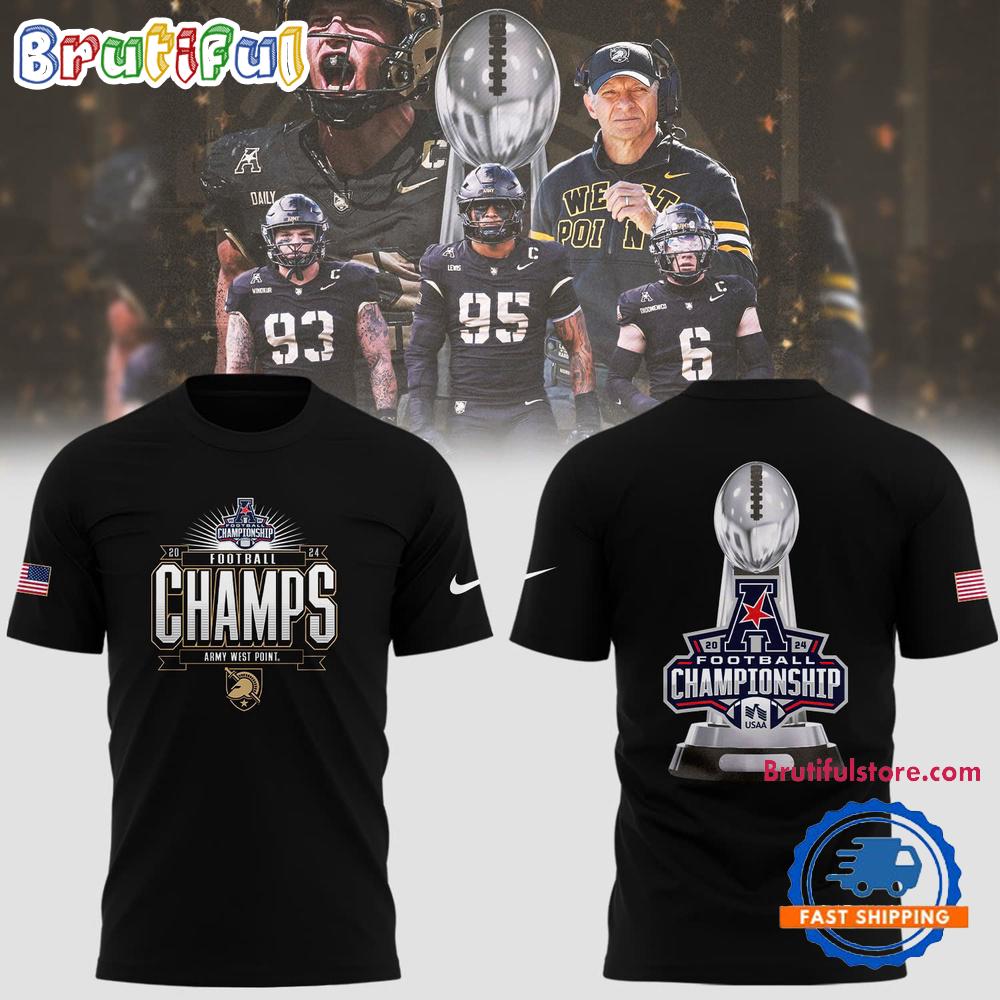 Army Black Knights Special 2024 AAC Football Conference Champions T Shirt