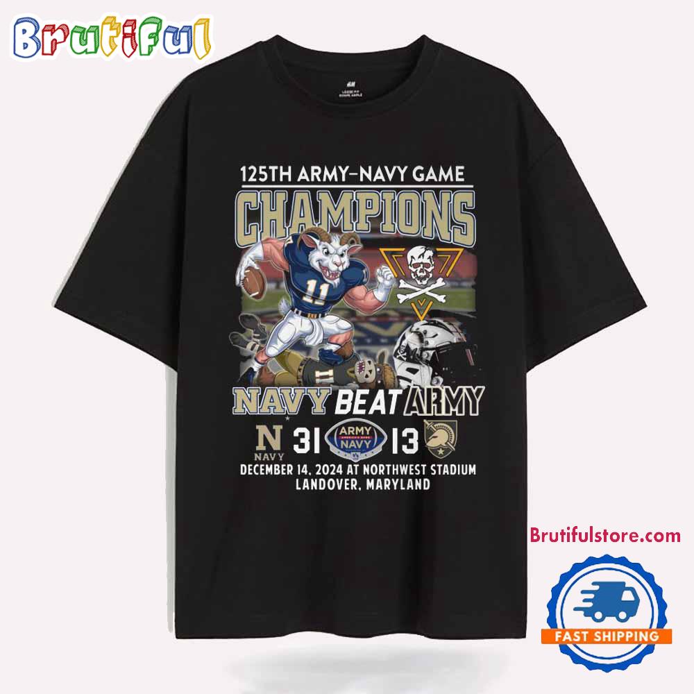Army Black Knights vs Navy Midshipmen 125th Army-Navy Game T Shirt