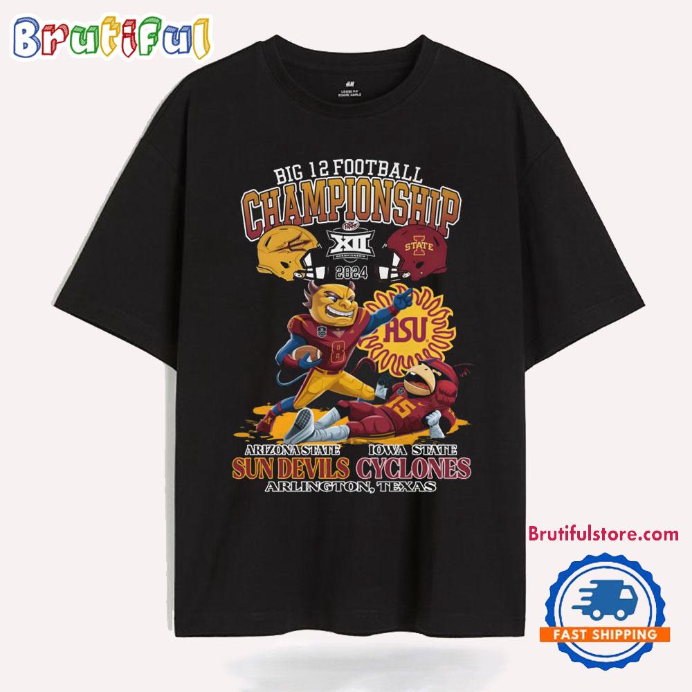Big 12 Football Championship Arizona State Sun Devils vs Iowa State Cyclones T Shirt
