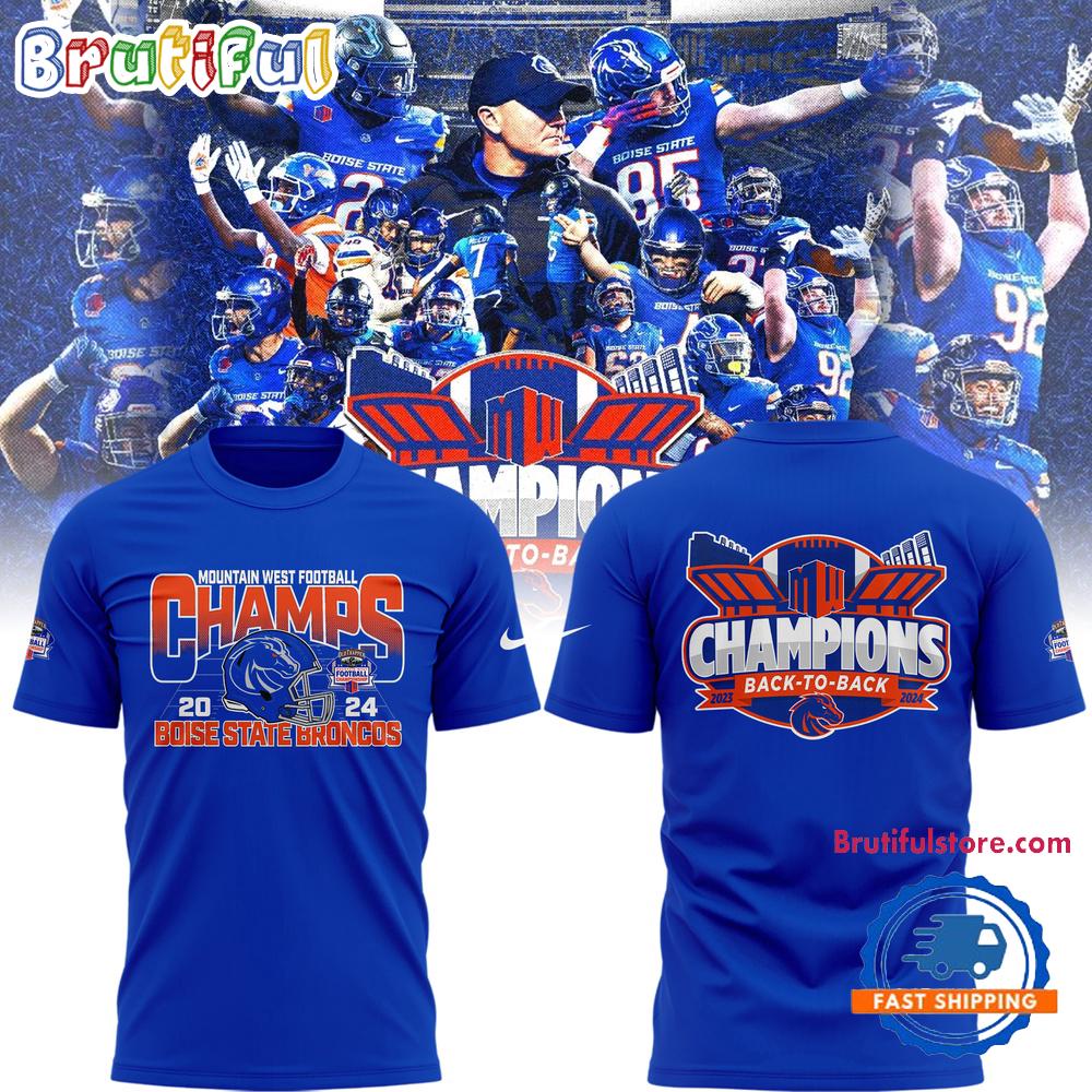 Boise State Broncos Football Is Your 2024 Mountain West Conference Champions T Shirt