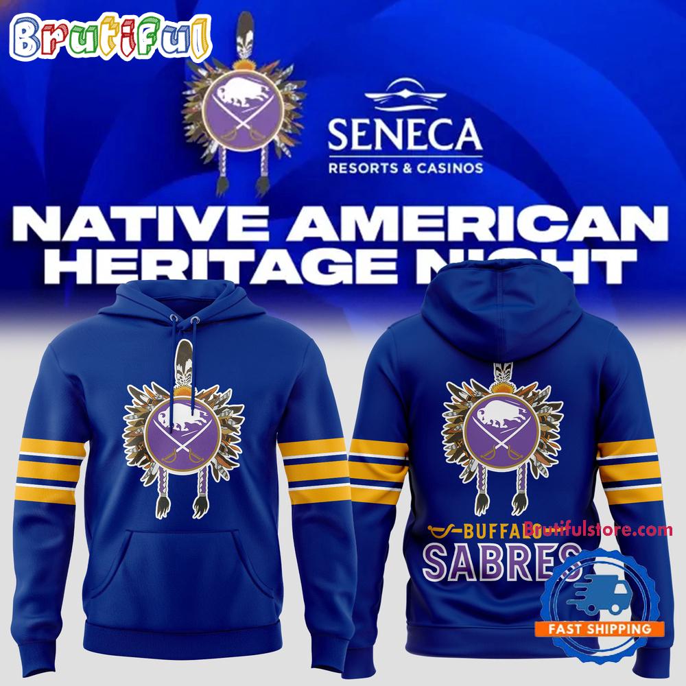 Buffalo Sabres Native American Heritage Month 2024 New Hoodie