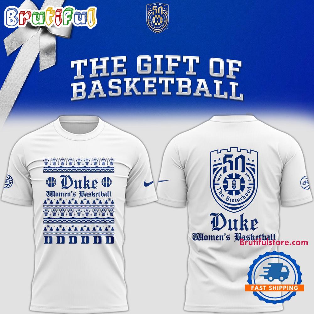 Duke Blue Devils The Gift Of Basketball Christmas Edition 3D Shirt
