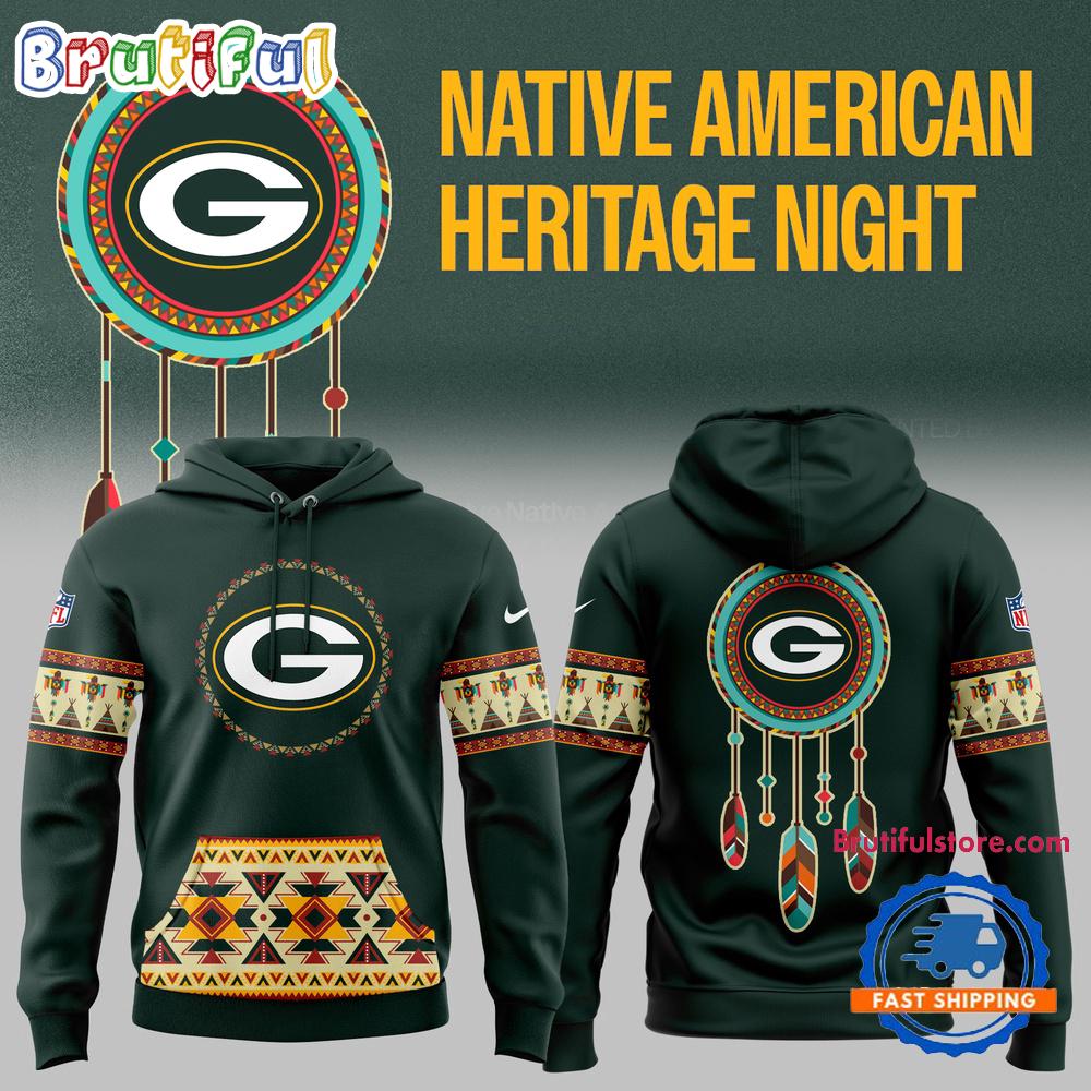 Green Bay Packers NFL 2024 Native American Heritage New Hoodie