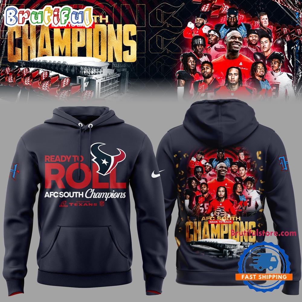 Houston Texans 2024 AFC South Division Champions Graphics Design Hoodie Shirt