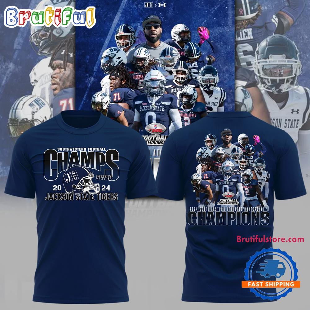 Jackson State Tigers Football 2024 Champions New T Shirt