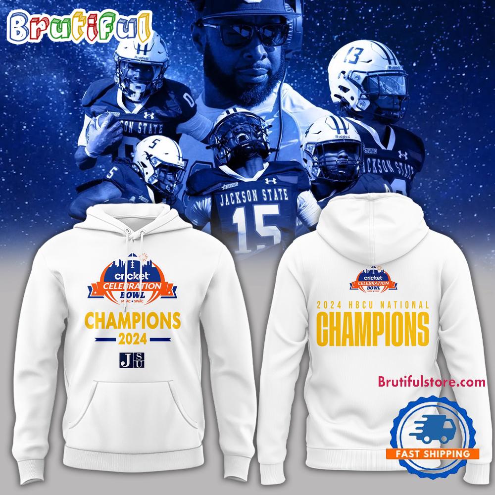 Jackson State Tigers Special 2024 HCBU National Champions Hoodie