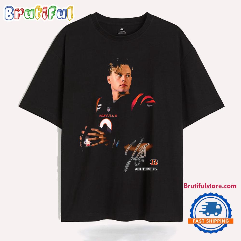 Joe Burrow 9 Cincinnati Bengals Signature T Shirt