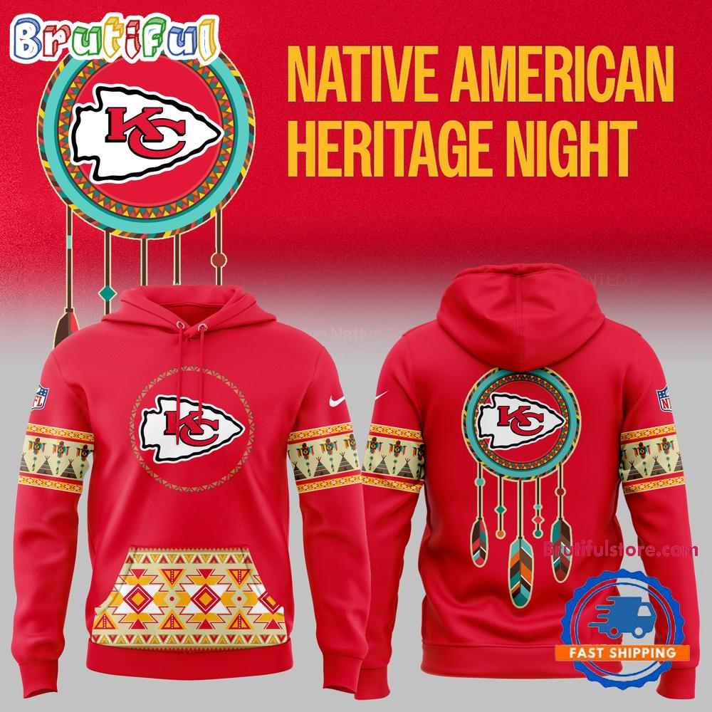 Kansas City Chiefs NFL 2024 Native American Heritage New Hoodie
