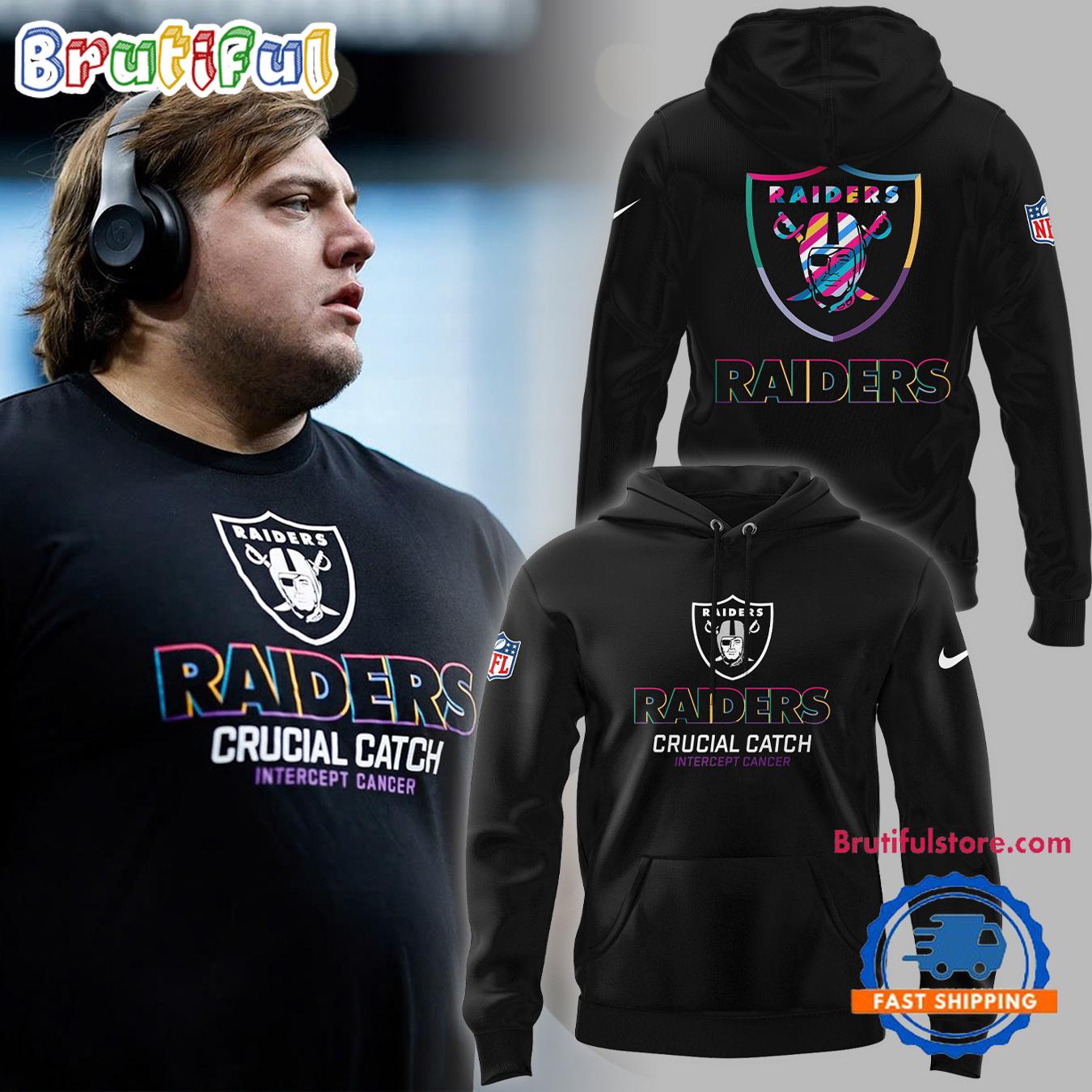 Las Vegas Raiders NFL 2024 Limited Crucial Catch Black Hoodie
