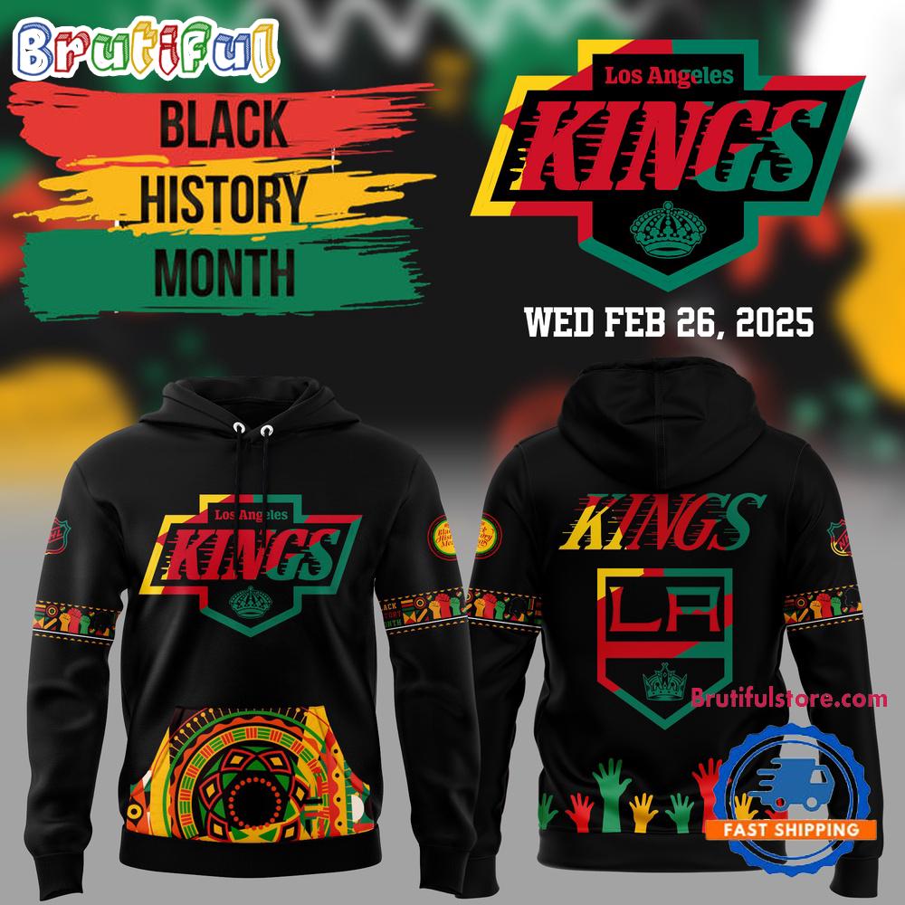 Los Angeles Kings 2025 NHL Black History Month Night Hoodie Shirt