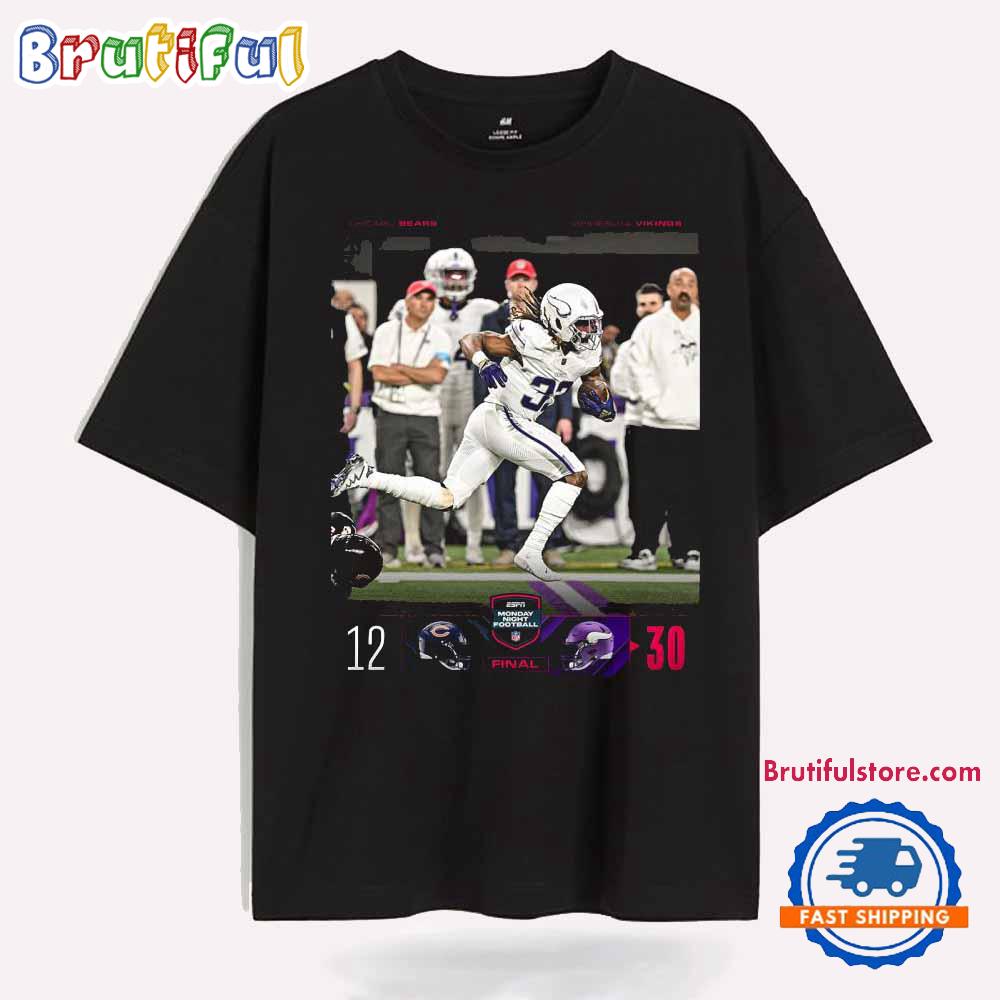 Minnesota Vikings vs Chicago Bears Week 15, 2024 Victory Gameday Score 30-12 T Shirt
