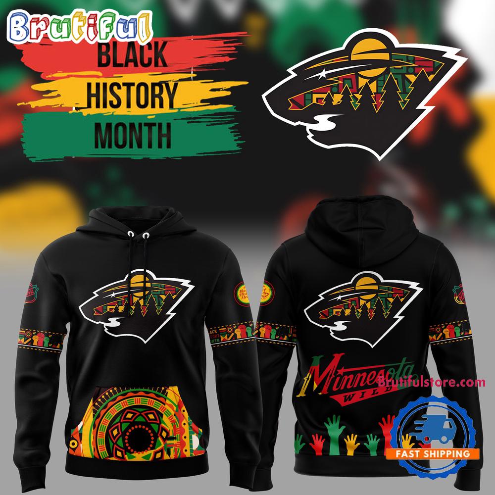 Minnesota Wild 2025 NHL Black History Month Night Hoodie Shirt