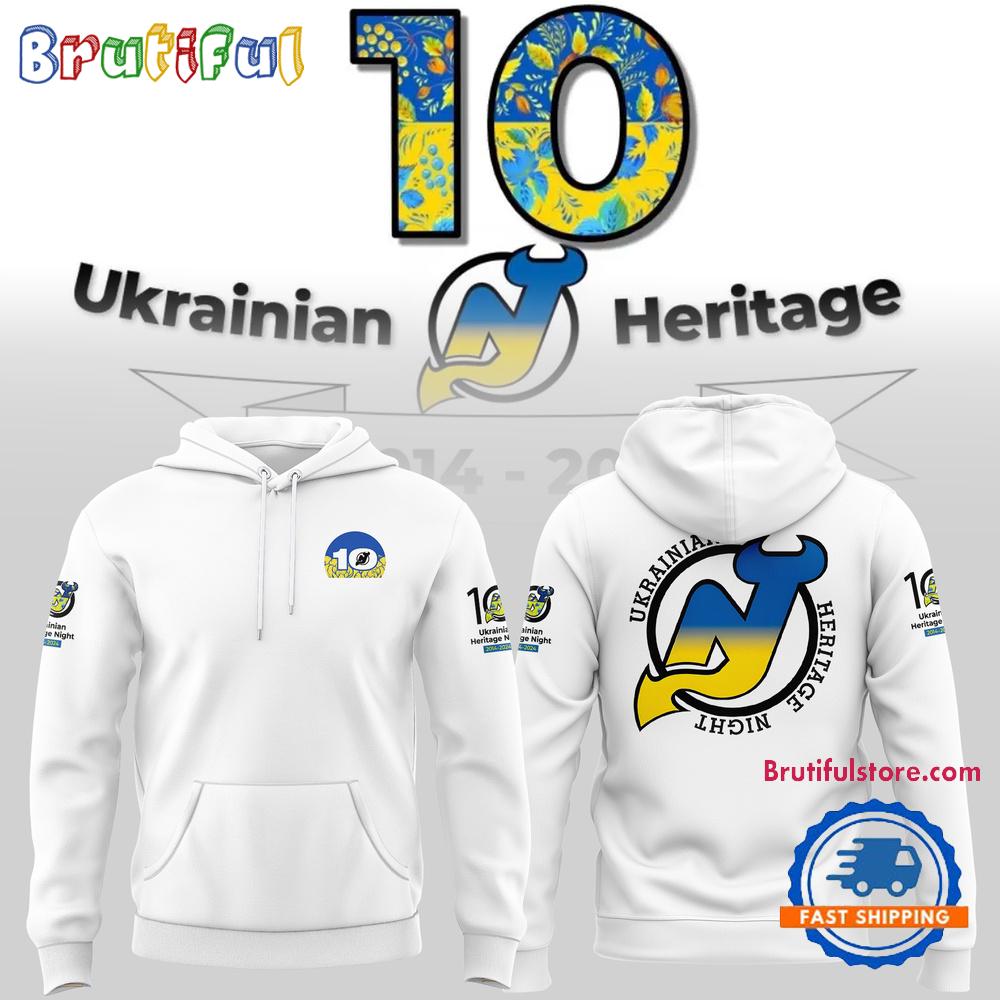 New Jersey Devils Ukrainian Heritage Night Limited Edition 3D Shirt