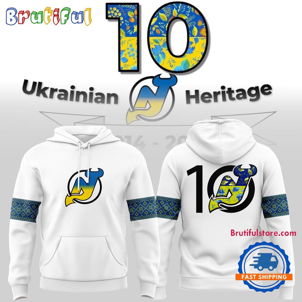 New Jersey Devils Ukrainian Heritage Night Limited Edition Hoodie