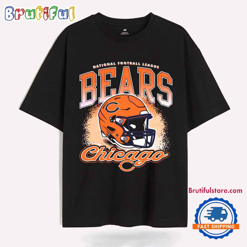 NFL Chicago Bears Football Helmet Logo T Shirt