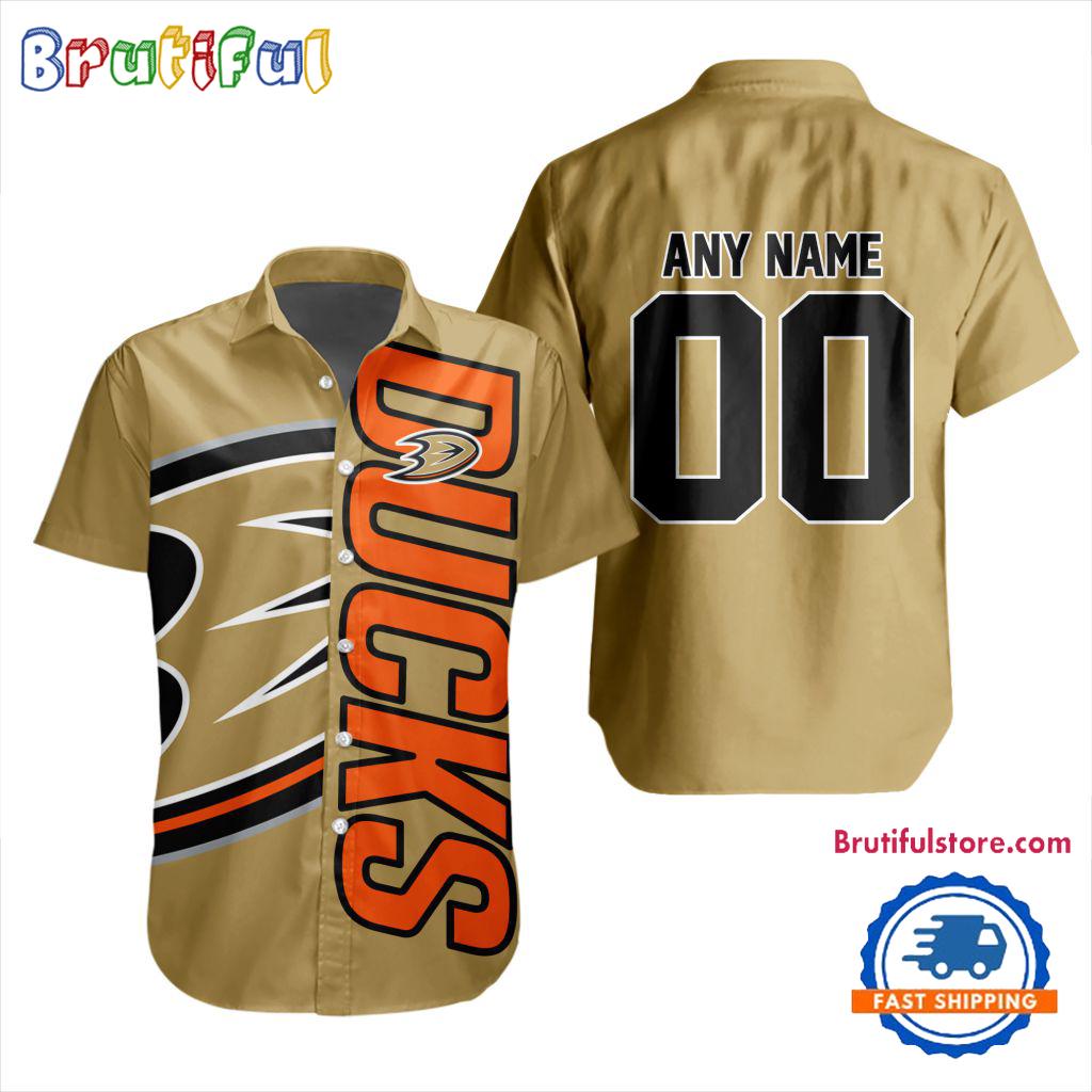 NHL Anaheim Ducks New Design Hawaiian Shirt, Hockey Team Button Shirt