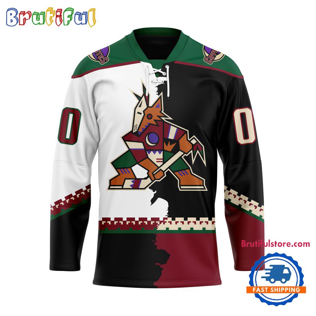 NHL Arizona Coyotes Home Mix Away New Design Hockey Jersey