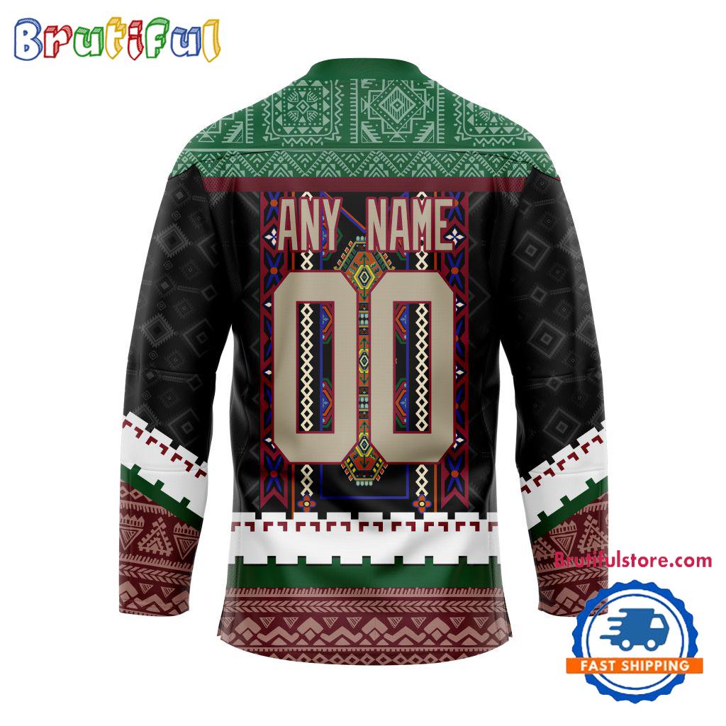 NHL Arizona Coyotes Personalized Native American Hockey Jersey
