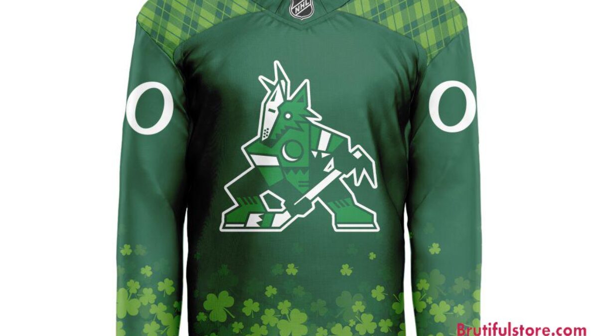 NHL Arizona Coyotes St.Patrick's Day New Design Hockey Jersey, NHL