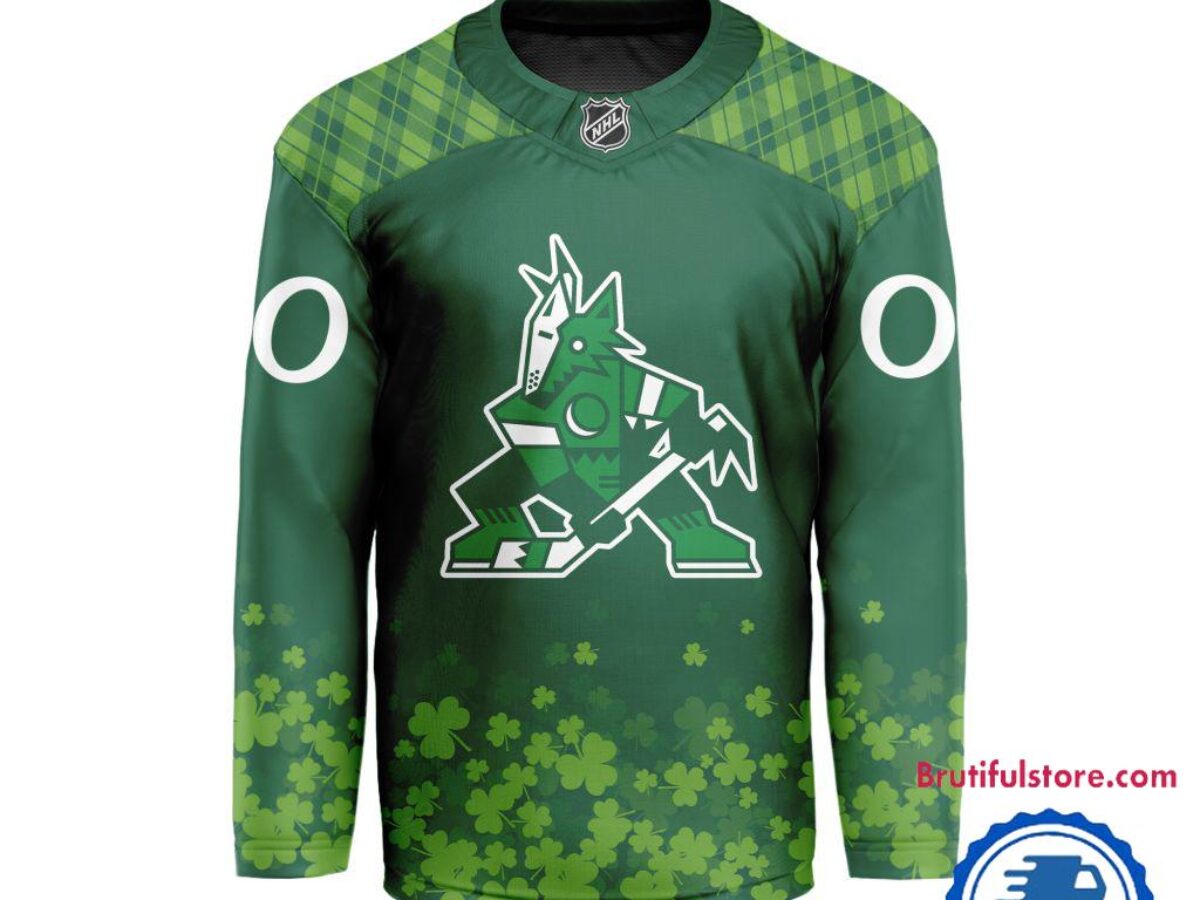 NHL Arizona Coyotes St.Patrick's Day New Design Hockey Jersey, NHL