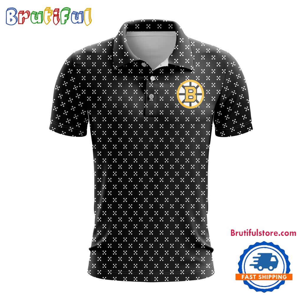 NHL Boston Bruins Hockey Team New Design Polo Shirt