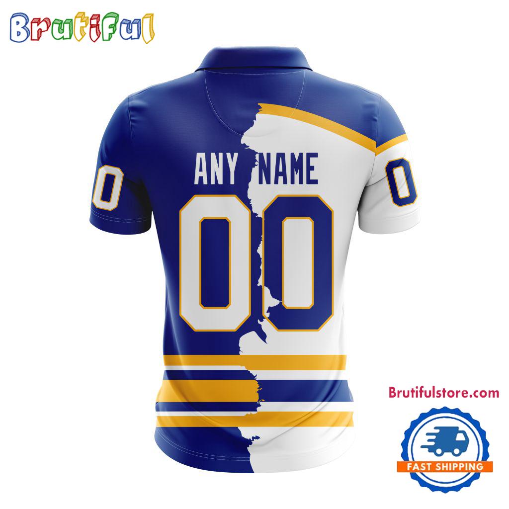 NHL Buffalo Sabres Personalize Home Mix Away Kits Polo Shirts