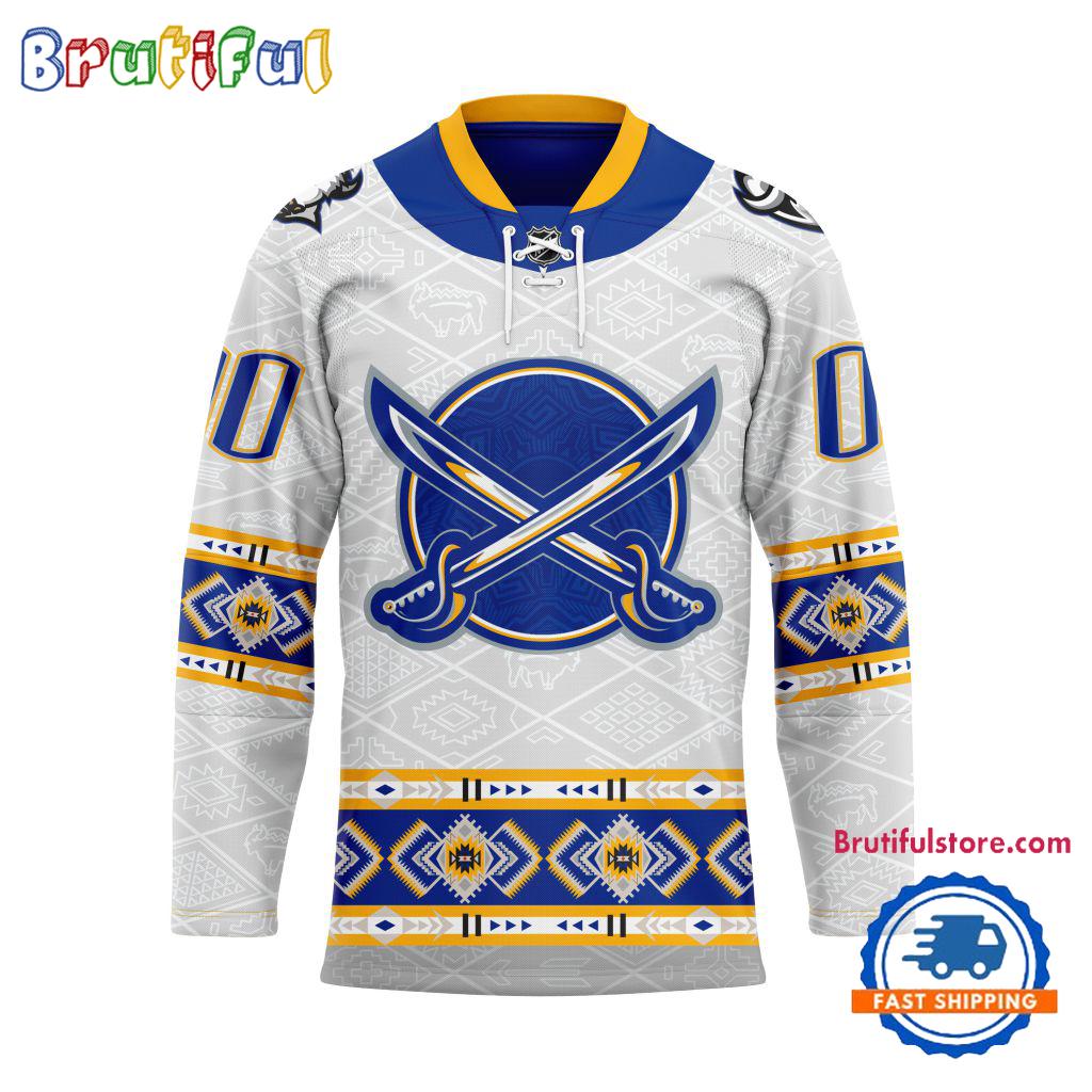 NHL Buffalo Sabres Personalized Native American Hockey Jersey