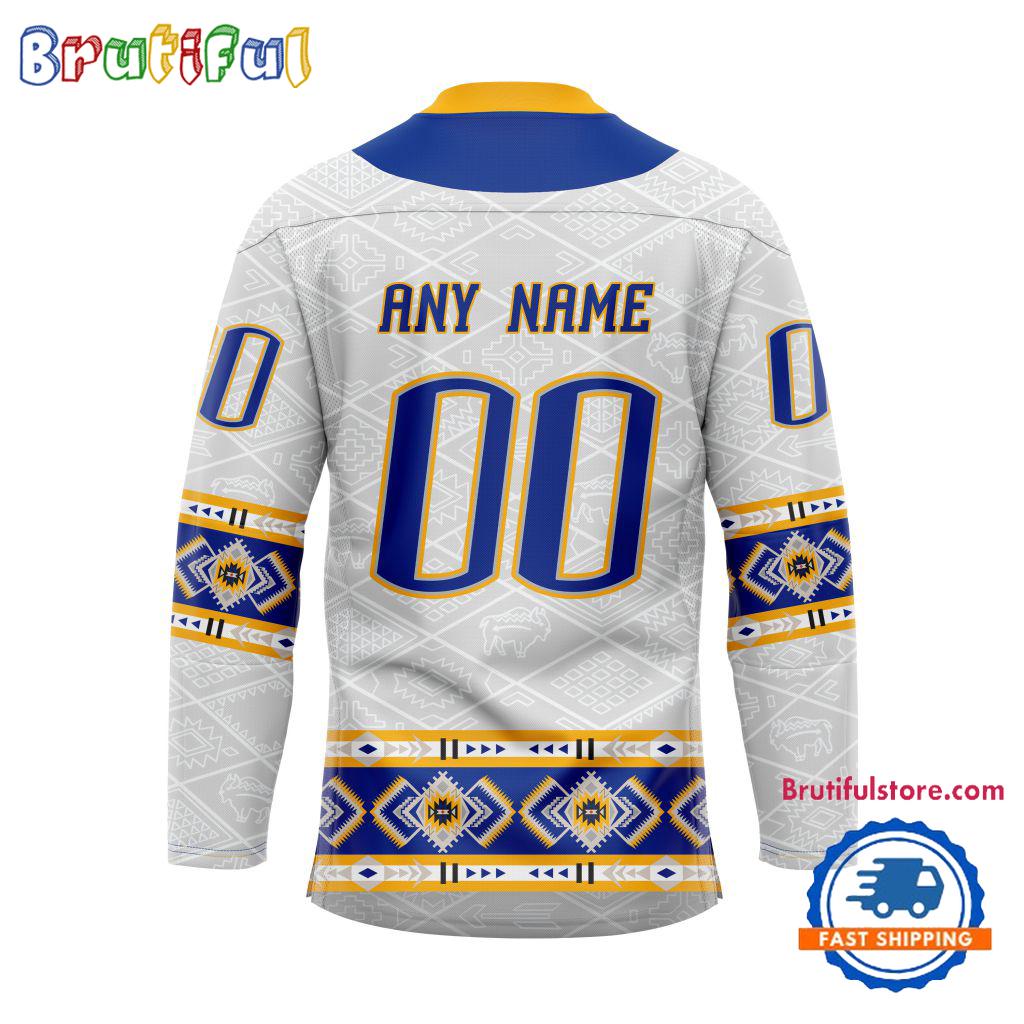 NHL Buffalo Sabres Personalized Native American Hockey Jersey