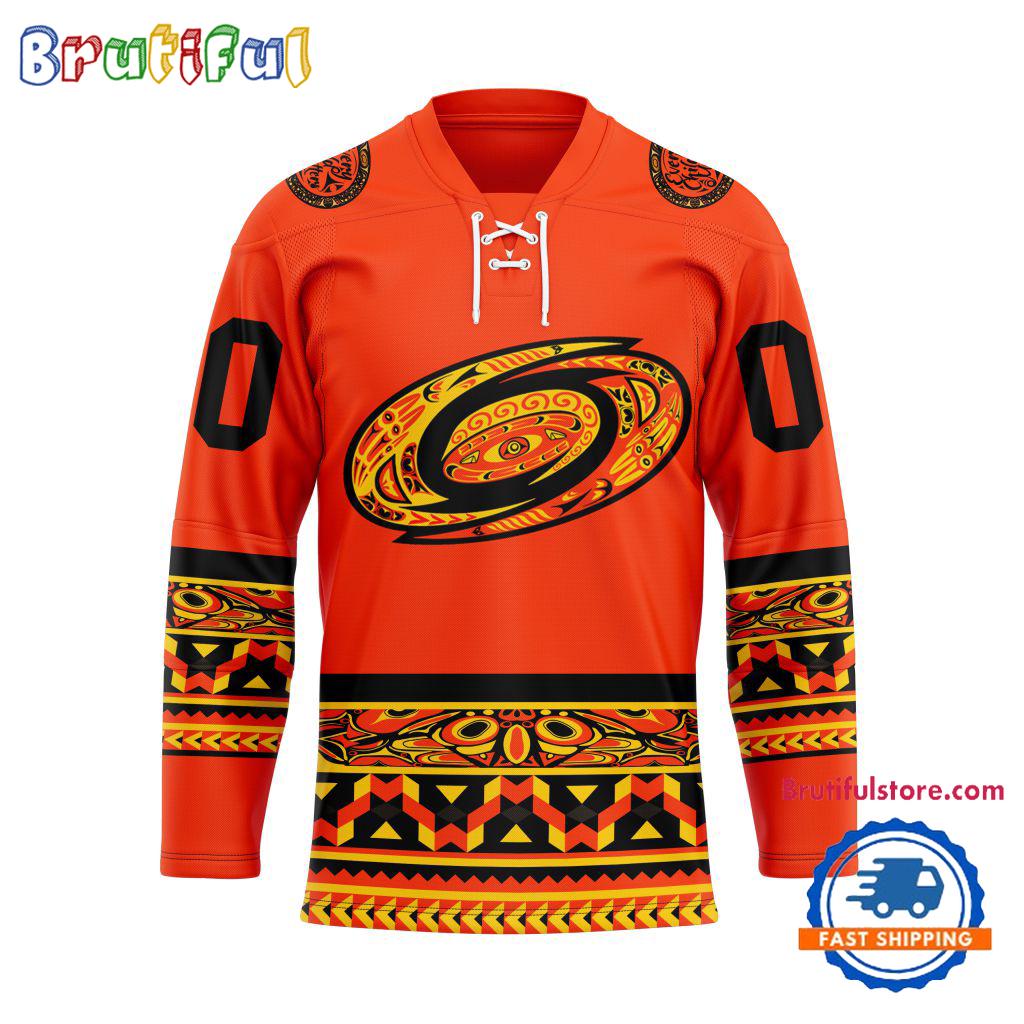 NHL Carolina Hurricanes National Day For Truth And Reconciliation Design Hockey Jersey, Sport Jersey Shirt