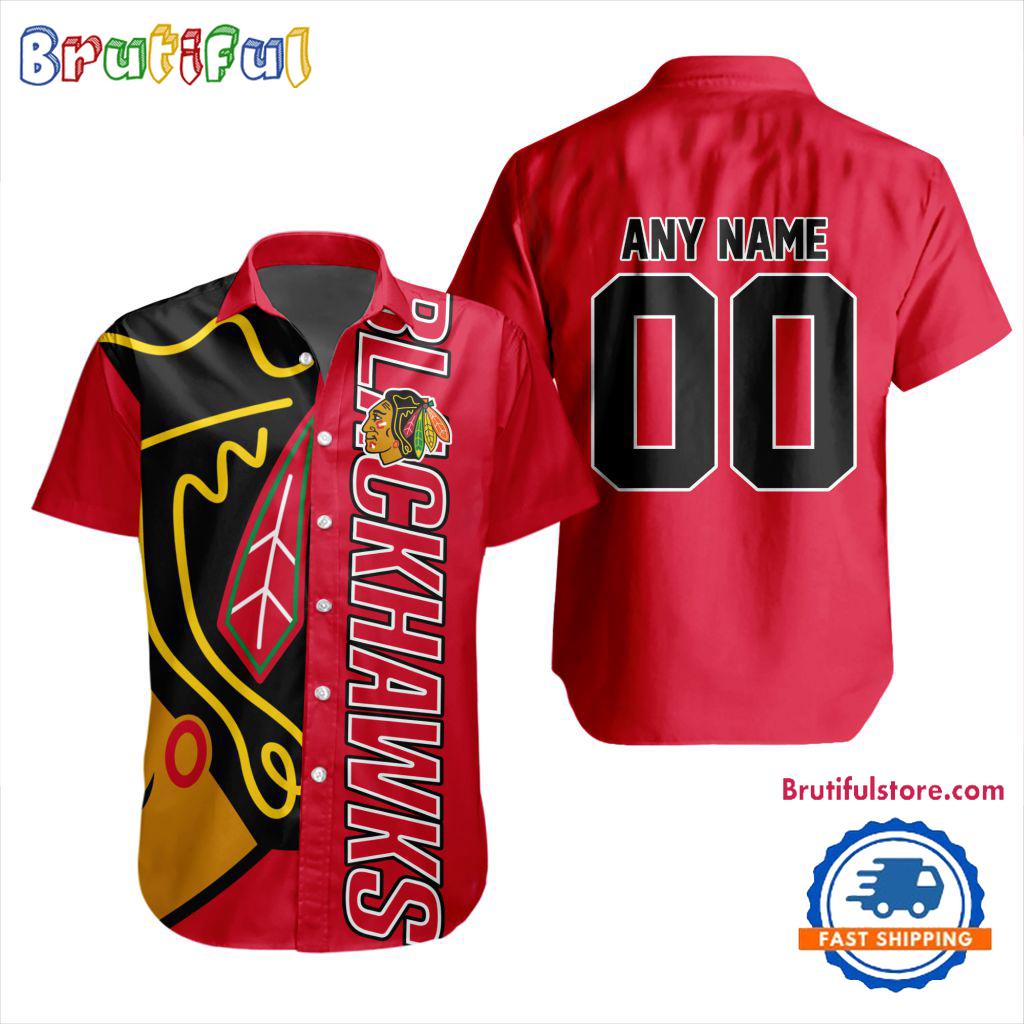 NHL Chicago Blackhawks New Design Hawaiian Shirt, Hockey Team Button Shirt