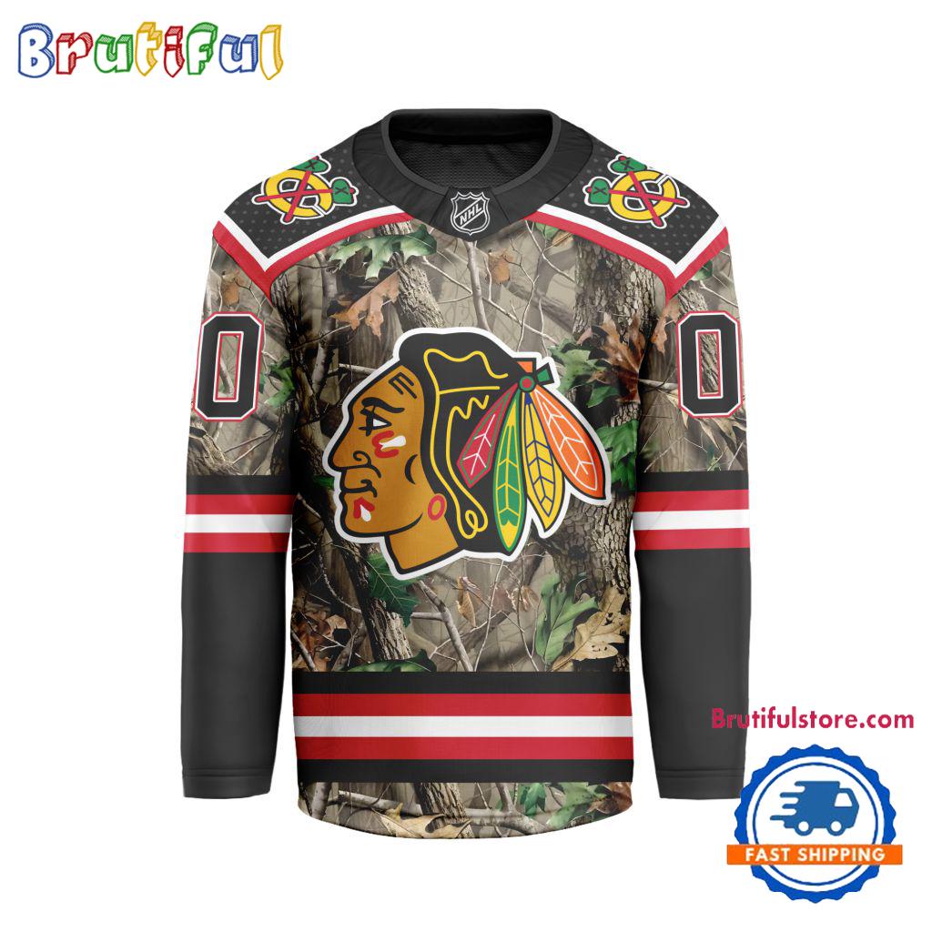 NHL Chicago Blackhawks Special Realtree Camo Hunting Hockey Jersey