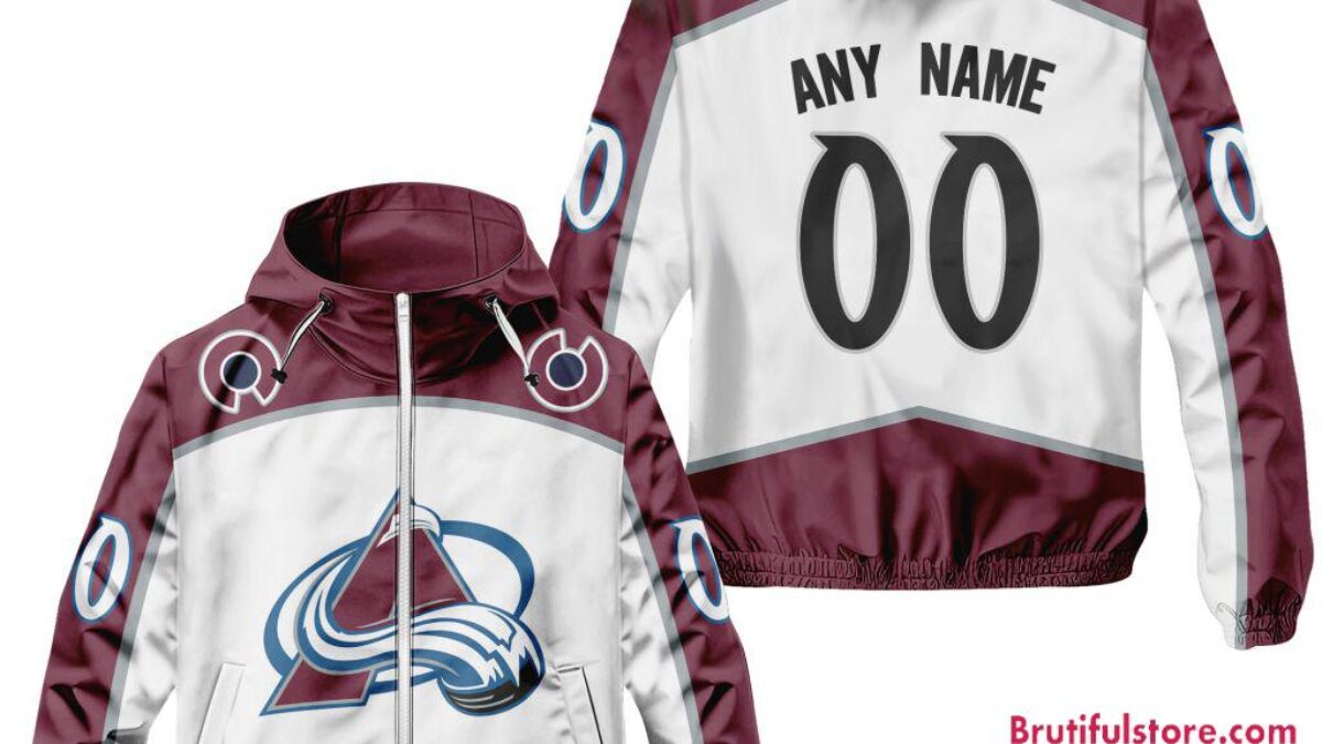 NHL Colorado Avalanche Away Windbreaker Outdoor Jacket