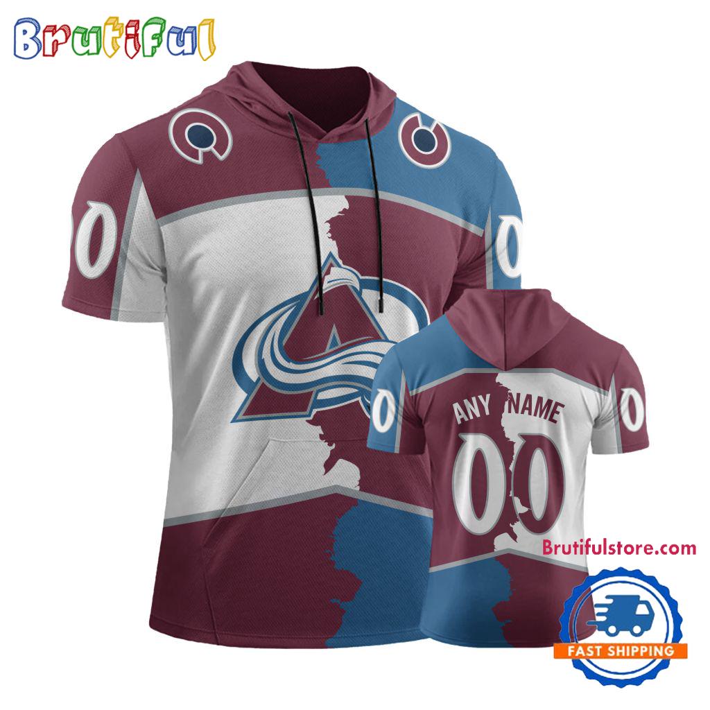 NHL Colorado Avalanche Special Home Mix Away Short Sleeve Hoodie