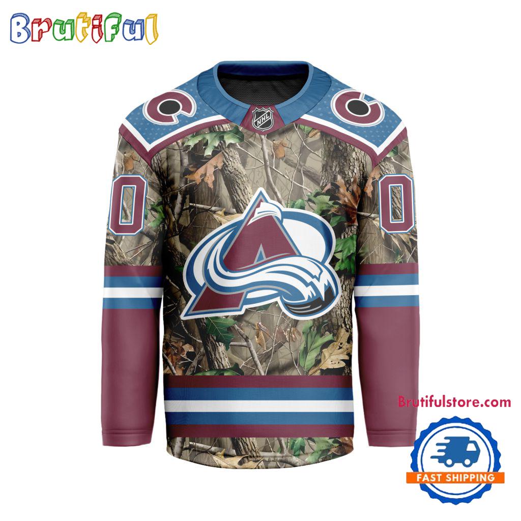 NHL Colorado Avalanche Special Realtree Camo Hunting Hockey Jersey