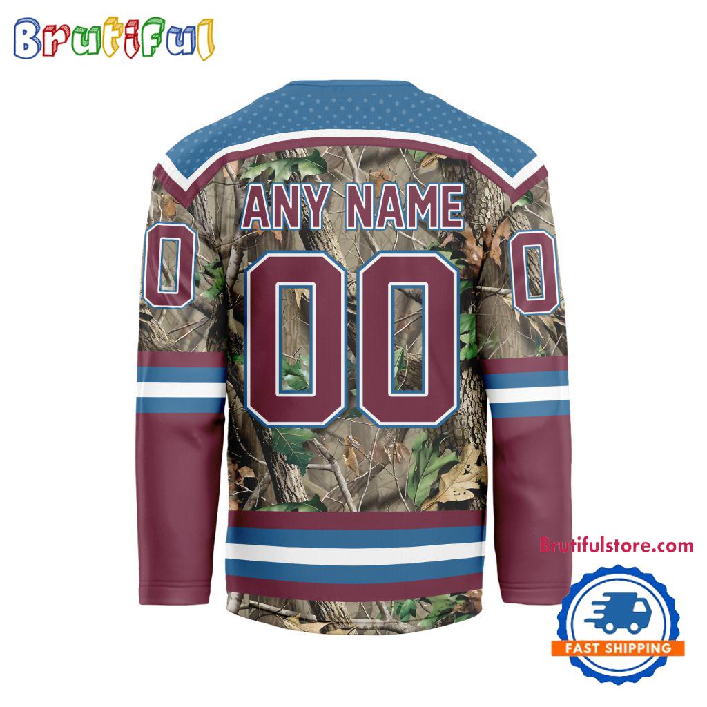 NHL Colorado Avalanche Special Realtree Camo Hunting Hockey Jersey