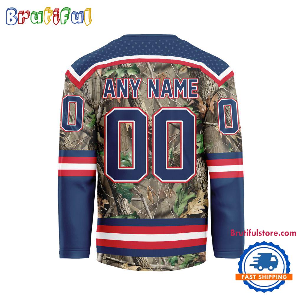 NHL Columbus Blue Jackets Special Realtree Camo Hunting Hockey Jersey