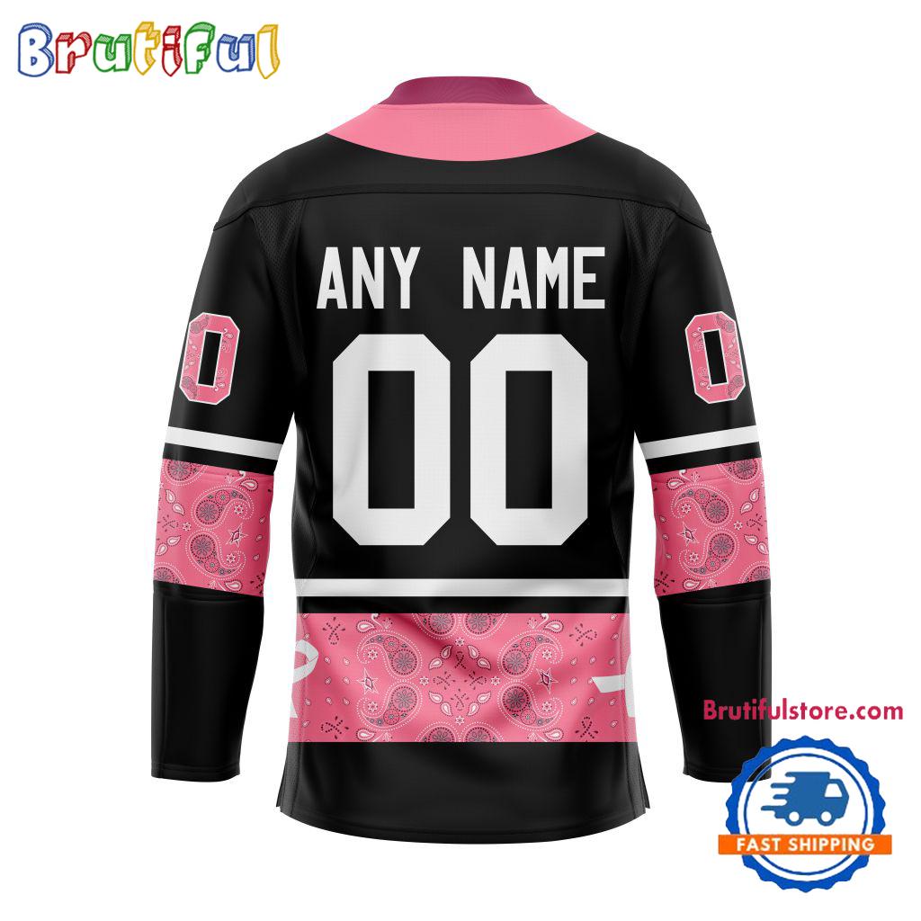 NHL Dallas Stars In October We Wear Pink Breast Cancer Design Hockey Jersey