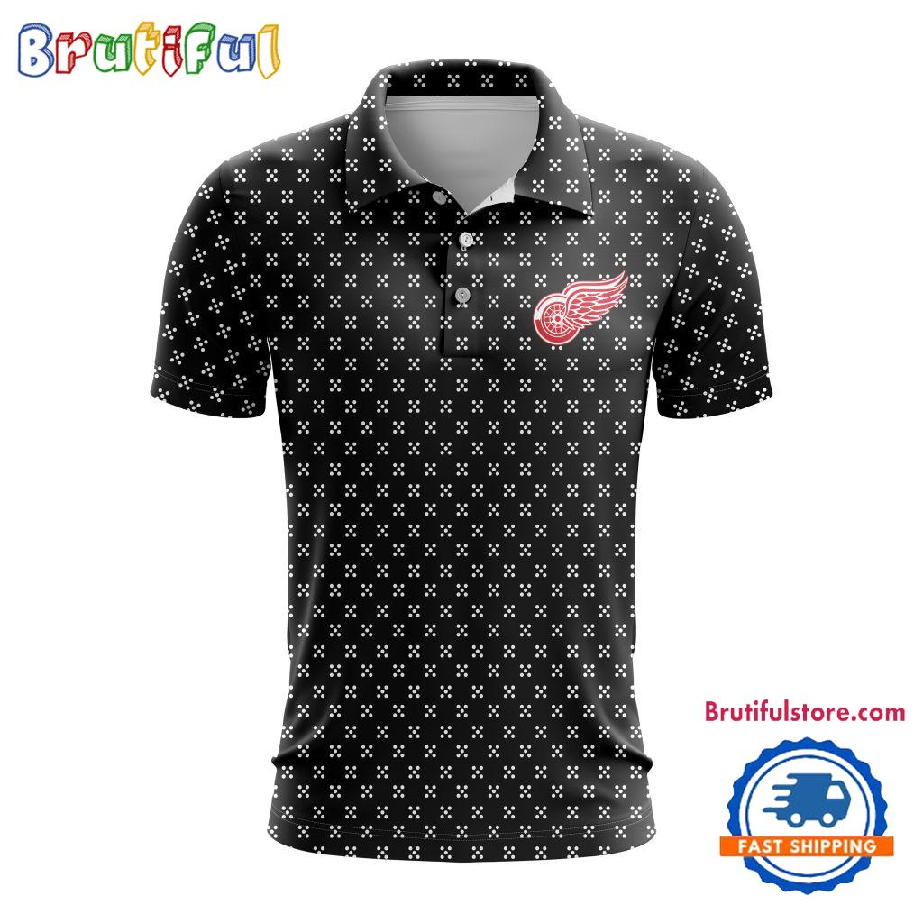 NHL Detroit Red Wings Hockey Team New Design Polo Shirt