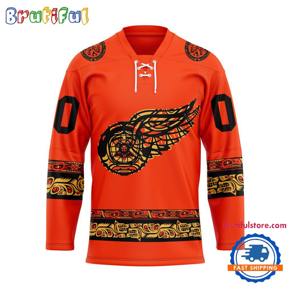 NHL Detroit Red Wings National Day For Truth And Reconciliation Design Hockey Jersey, Sport Jersey Shirt