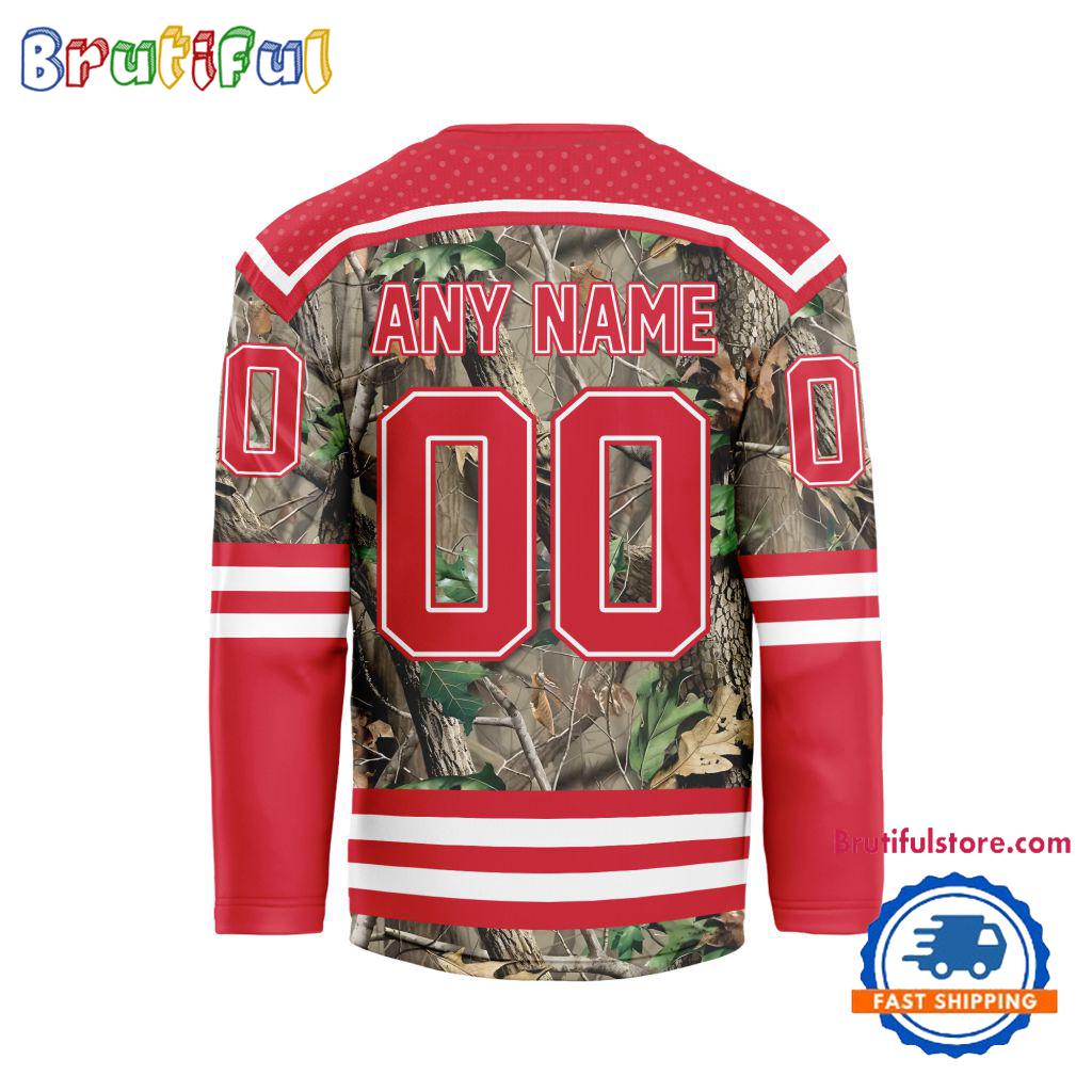 NHL Detroit Red Wings Special Realtree Camo Hunting Hockey Jersey