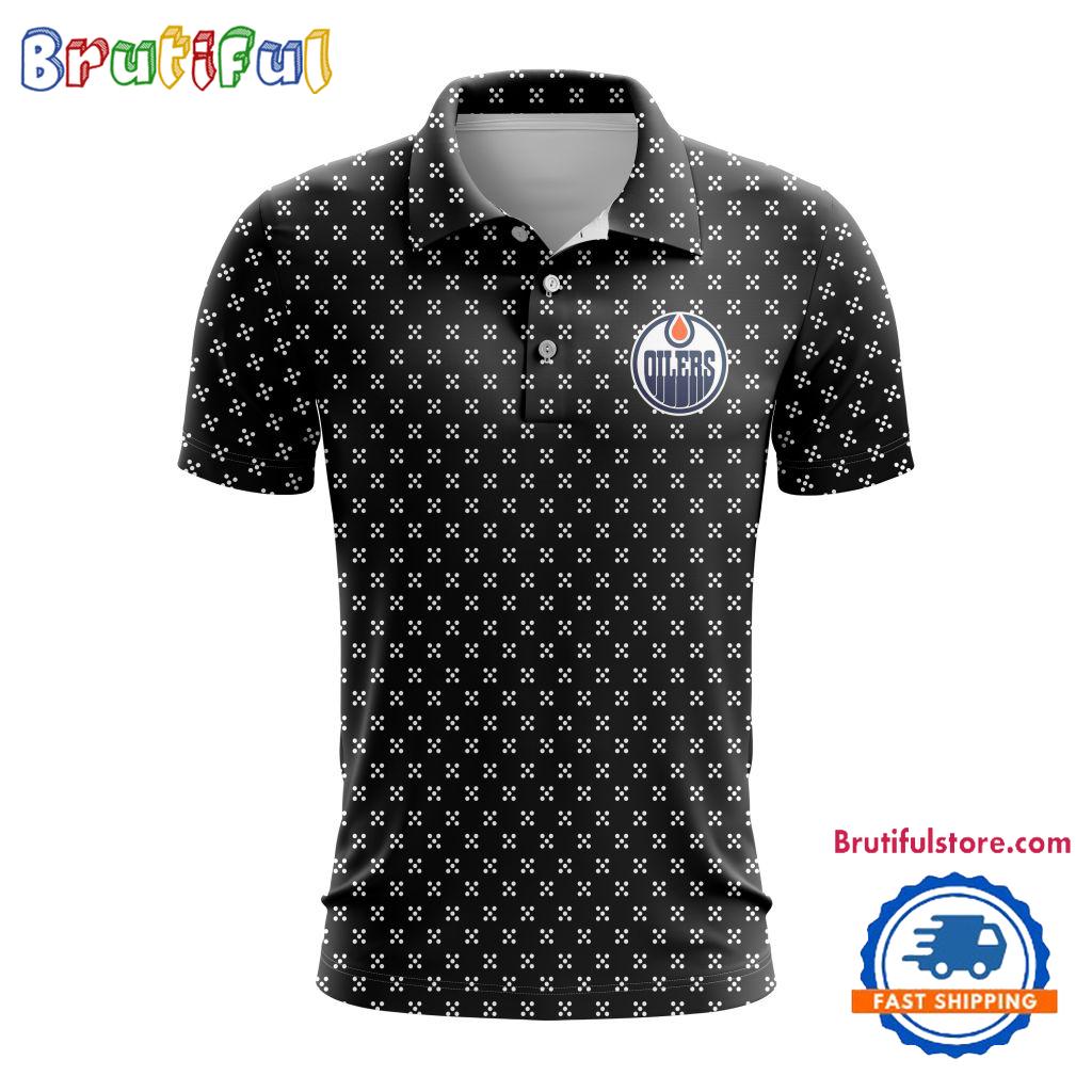 NHL Edmonton Oilers Hockey Team New Design Polo Shirt