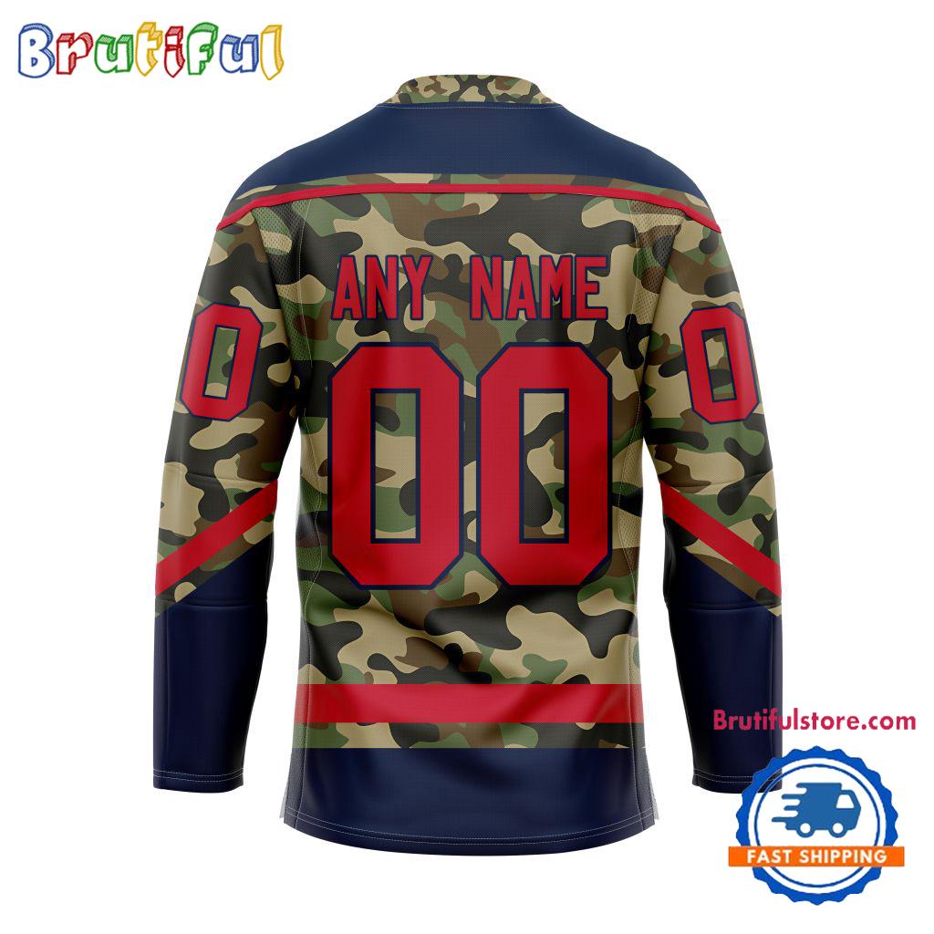 NHL Florida Panthers Camo Veterans Custom Hockey Jersey